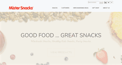 Desktop Screenshot of mistersnacks.com